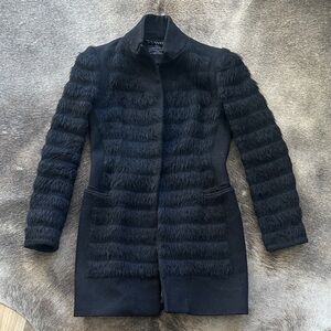 Gorgeous All Saints Fur Shield Pea Coat
